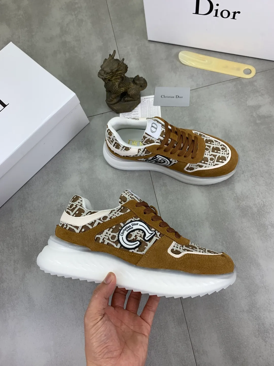 Men's Men's Shoes💰P440💰[New Style]🆘[Dior] 2025 Dior Original Lace-up Low-top Men's Shoes Classic casual shoes 🔥This model is the official classic model, with high quality and made by famous original designers. It is made of high-quality cowhide with original materials➕comfortable and breathable mesh lining➕pigskin insole. The perfect last shape and generous and fashionable design have attracted many consumers and are suitable for drivers to drive🚗. What you want is the highest quality in the market. Color: multi-color. Code number: 38--44 (45 customized)